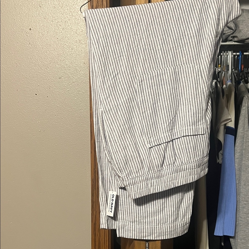 NWT linen wide leg light pants